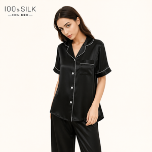 Pentiza - Short Sleeves With Long Pants Pajama Set