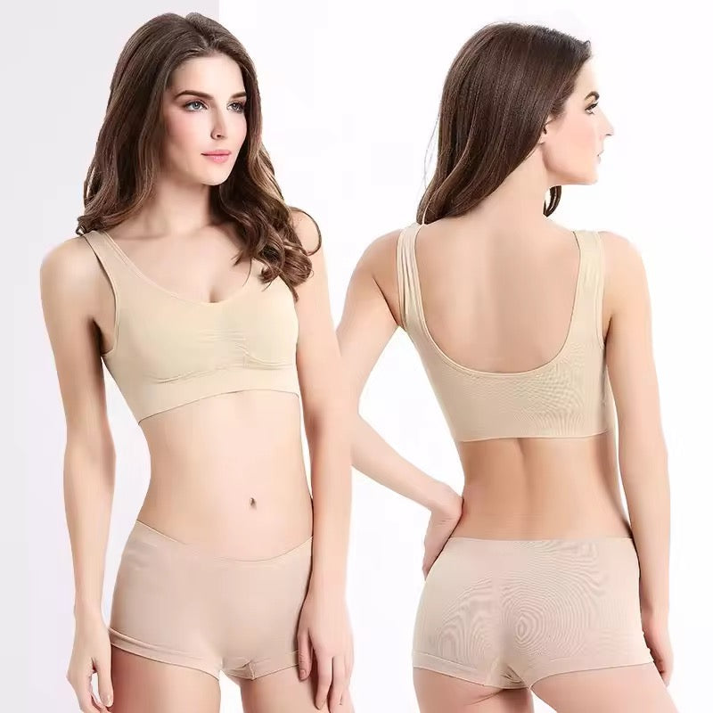 Pentiza - Premium Non Wired And Non Padded Sports Bra - Skin